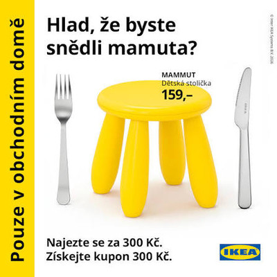 IKEA: Najezte se za 300 Kč, získáte kupón na 300 Kč. Jen v červenci.