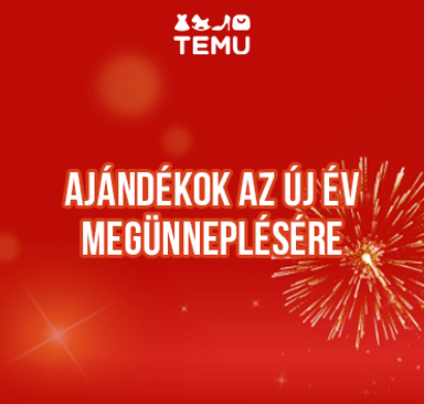 TEMU - Ajándékok az új év megünneplésére