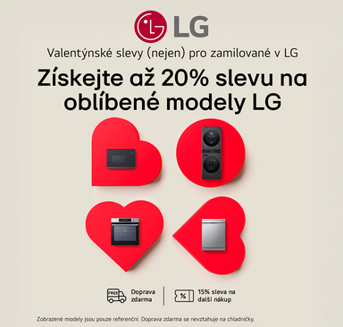 LG - Valentýnské slevy až 20 %