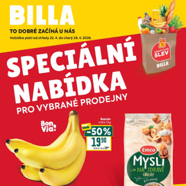 Billa - Speciální nabídka: vybrané prodejny