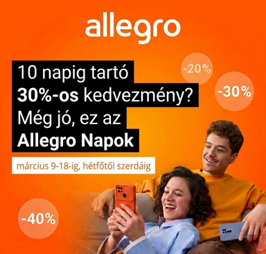 Allegro Napok - Akár 30% kedvezmény