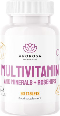 Multivitamin a minerály s šípky, 90 tablet za 91 Kč na Pilulce, zhruba korunu za tabletu