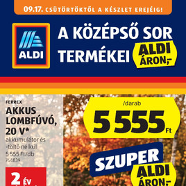 Aldi - Középső sor termékei
