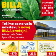 Billa - Nová predajňa Komárno
