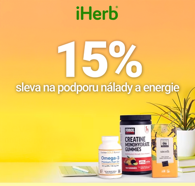 iHerb - Sleva 15 % na podporu nálady a energie