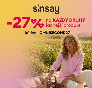 Sinsay - 27 % na každý druhý lacnejší produkt