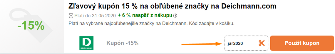 deichmann zľavový kupón