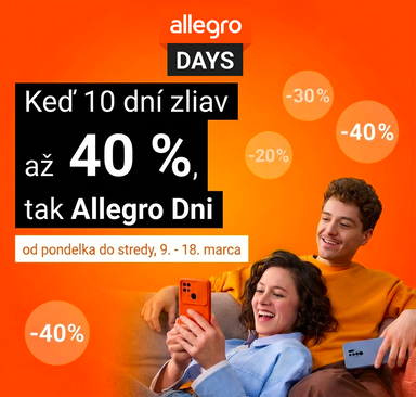 Allegro - Zľavy až 40 %