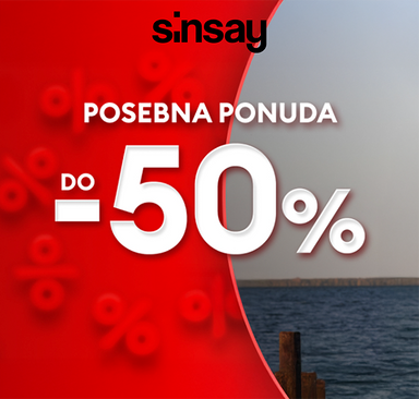 Sinsay - Sezonsko sniženje do -50 %