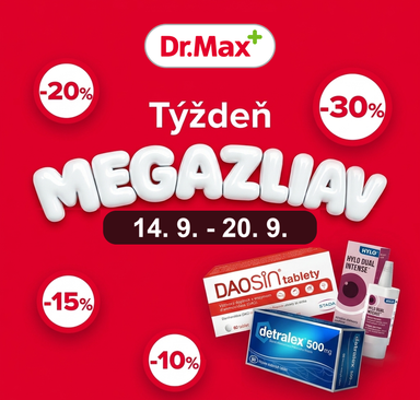Dr. Max - Týždeň megazliav, zľavy až 30 %