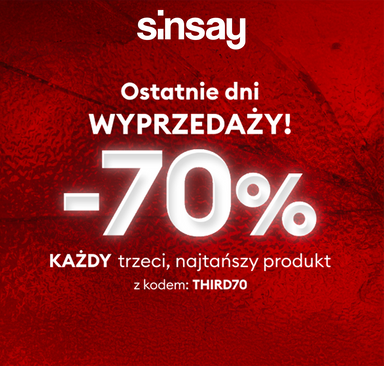 Sinsay - Ostatnie dni wyprzedaży
