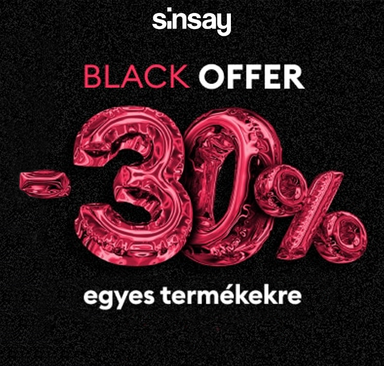 Sinsay - Black Ajánlat -30%