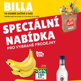 Billa - Speciální nabídka: vybrané prodejny