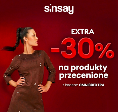 Sinsay - Dodatkowe -30% na przecenione produkty
