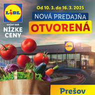 Lidl - Nová predajňa v Prešove