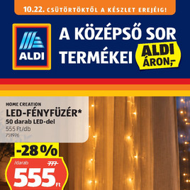 Aldi - Középső sor termékei