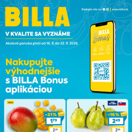 Billa - Bonus leták