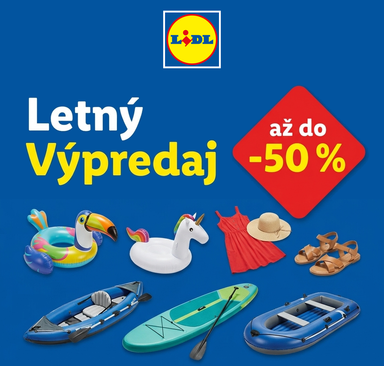 Lidl - Letný výpredaj až do -50 %