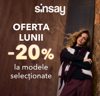 Sinsay - Oferta lunii -20 % la modele selecționate