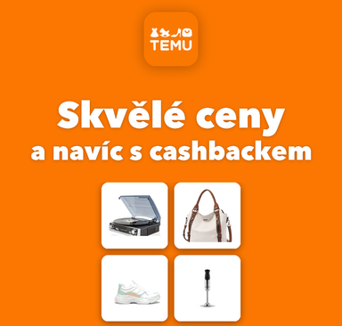 TEMU - Skvělé ceny a navíc s cashbackem