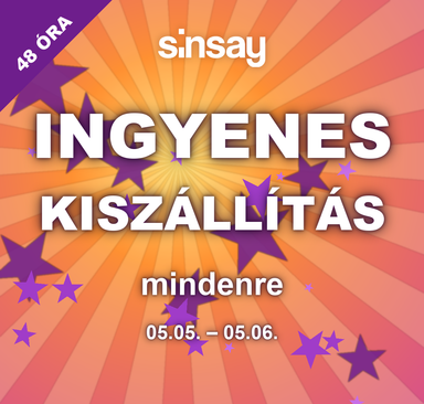 Sinsay - Ingyenes kiszállítás 48 h