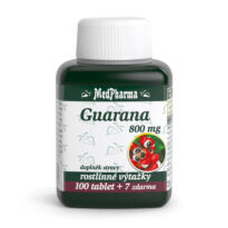 Guarana 800 mg MedPharma, 107 tablet za 175 Kč: ve 2+1 v BENU asi 1,09 Kč za tabletu