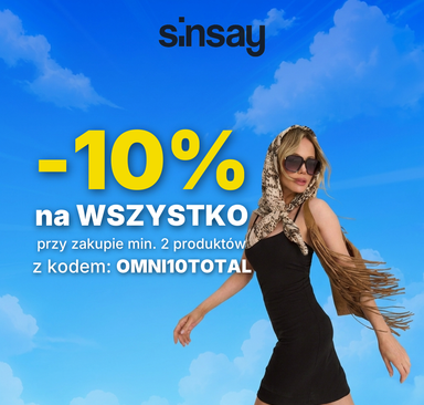 Sinsay - Rabat 10% na wszystko