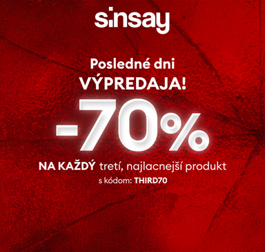 Sinsay - Posledné dni výpredaja