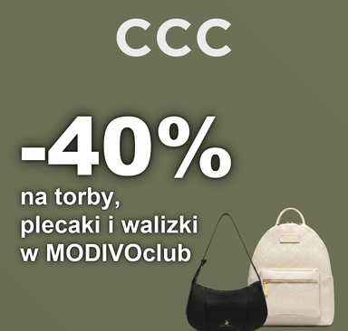 CCC - 40% na torby, plecaki i walizki w MODIVOclub