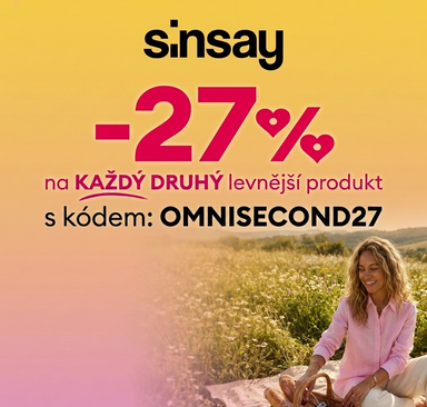 Sinsay - Sleva 27 % na každý druhý produkt