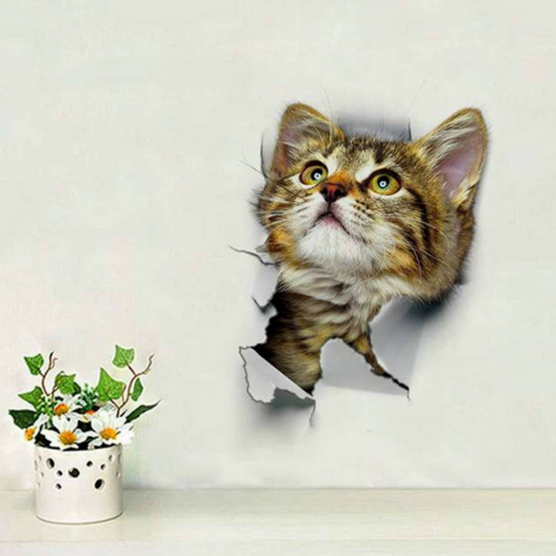 naklejki na ścianę koty aliexpress