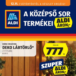 Aldi - Középső sor termékei