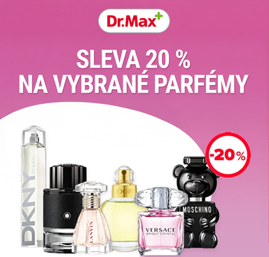 Dr.Max - Sleva 20 % na vybrané parfémy