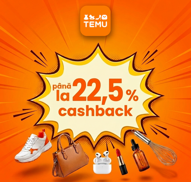TEMU - cashback 22,5 %