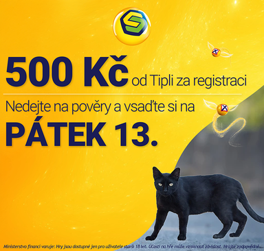 Sazka - Získejte 500 Kč a vsaďte si na pátek 13.