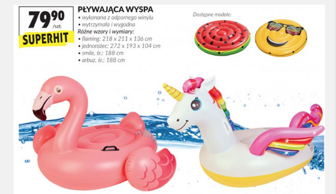 Biedronka - pływająca wyspa flaming