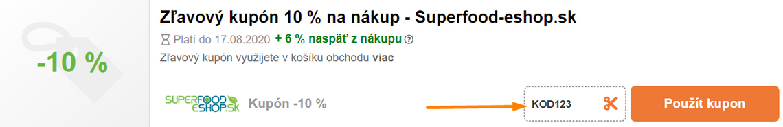 superfood-eshop zľavový kupón