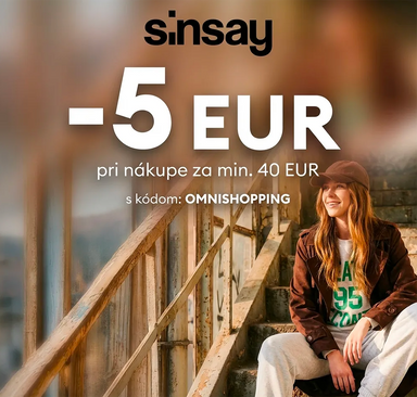 Sinsay - Zľava 5 EUR