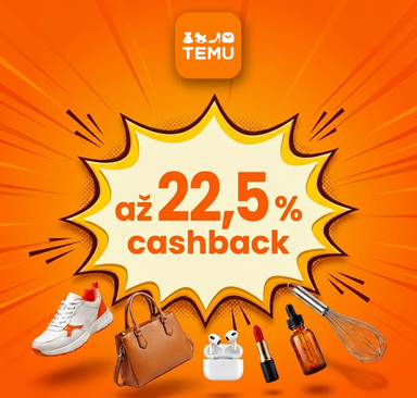 TEMU - cashback 22,5 %