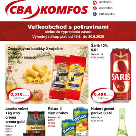 CBA - Výhodná ponuka VEĽKOOBCHOD - Veľkoobchod
