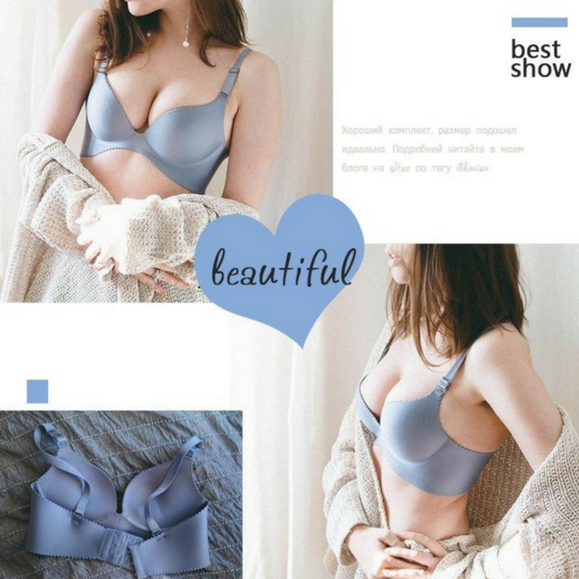 bezszwowy stanik push-up aliexpress