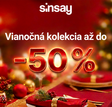 Sinsay - Vianočná kolekcia až do -50%