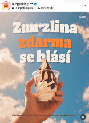 Burger King - Zmrzlina zdarma za jakékoliv vysvědčení