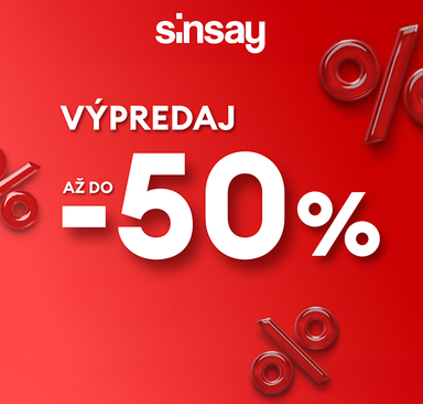 Sinsay - Výpredaj až do 50 %