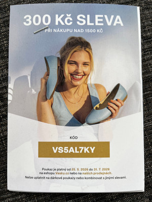Vasky - 300 Kč sleva při nákupu nad 1500 Kč
