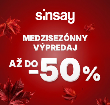 Sinsay - Medzisezónny výpredaj až do -50 %