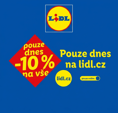 Lidl - Pouze dnes -10 % na vše