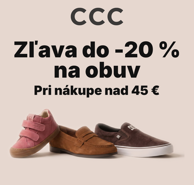 CCC - Zľava do -20 % na obuv