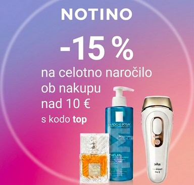 Notino – Popust 15 % na celotno naročilo