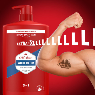 Old Spice Whitewater 1 l s pumpičkou - litr je levnější než půllitr
